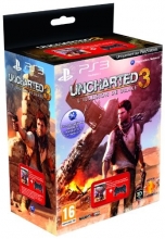 Controller Wireless Dual Shock 3 Black + Uncharted 3